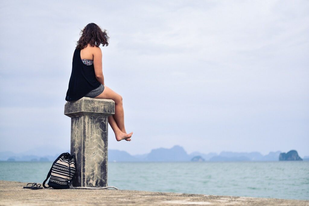 person, women, distance